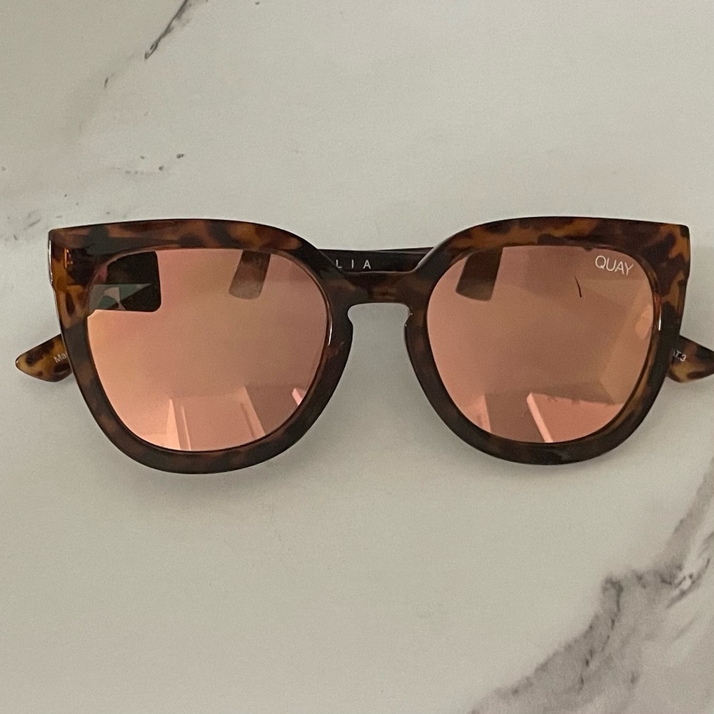 Quay Mirrored Tortoise Sunglasses